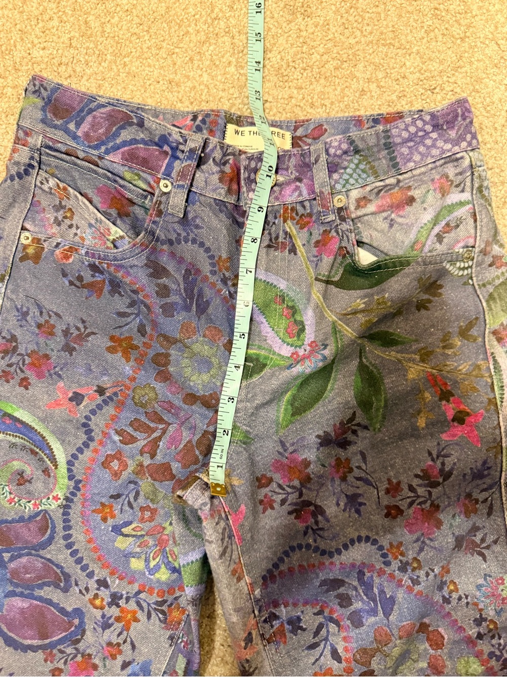 Free People Alter Ego Dusk Combo Wide-Leg Jeans size 25 - Picture 4 of 14